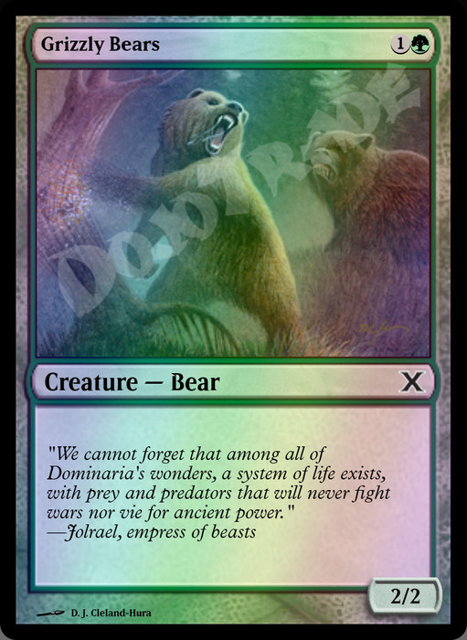 Grizzly Bears FOIL