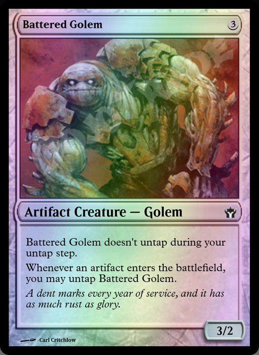 Battered Golem FOIL