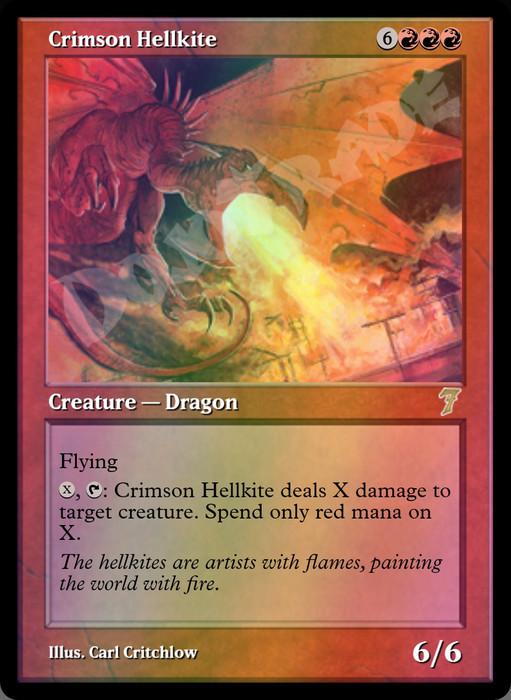 Crimson Hellkite FOIL