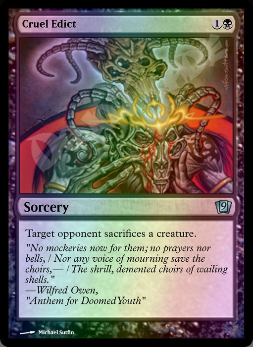 Cruel Edict FOIL