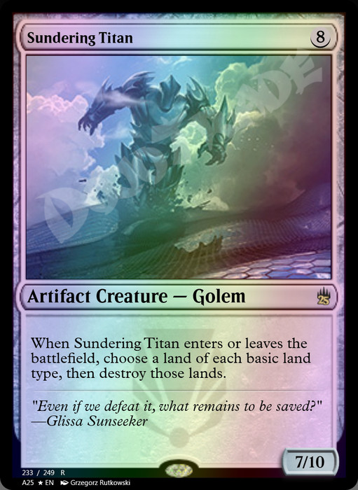 Sundering Titan FOIL