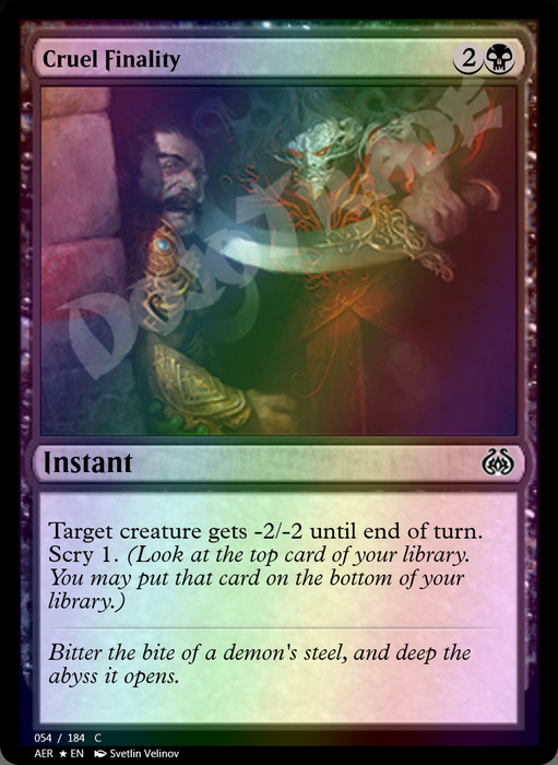 Cruel Finality FOIL