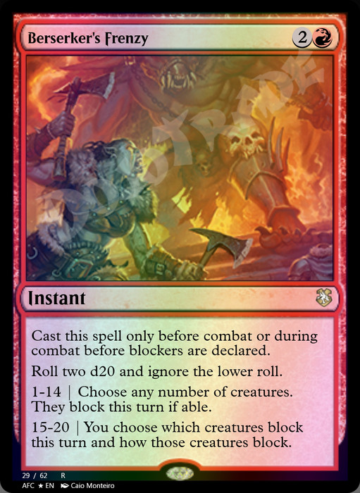 Berserker's Frenzy FOIL