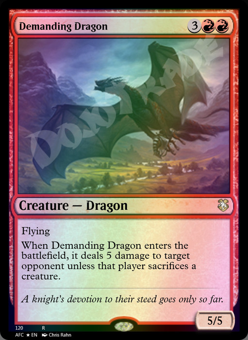 Demanding Dragon FOIL