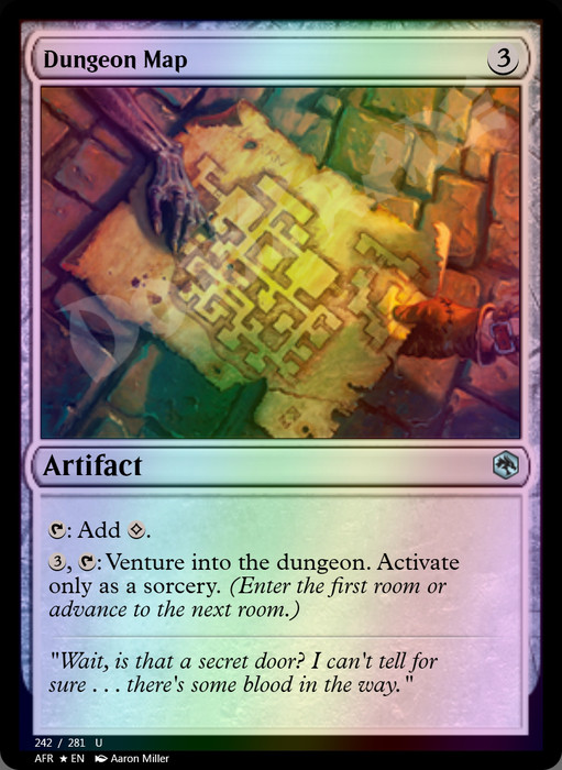 Dungeon Map FOIL
