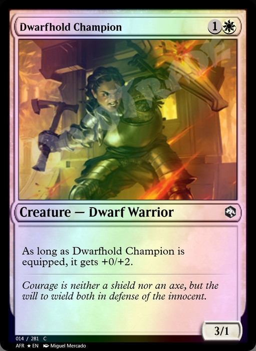 Dwarfhold Champion FOIL