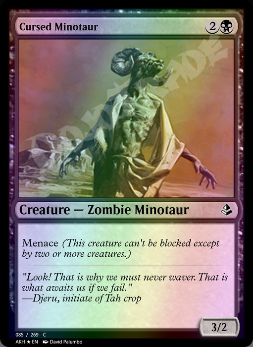 Cursed Minotaur FOIL