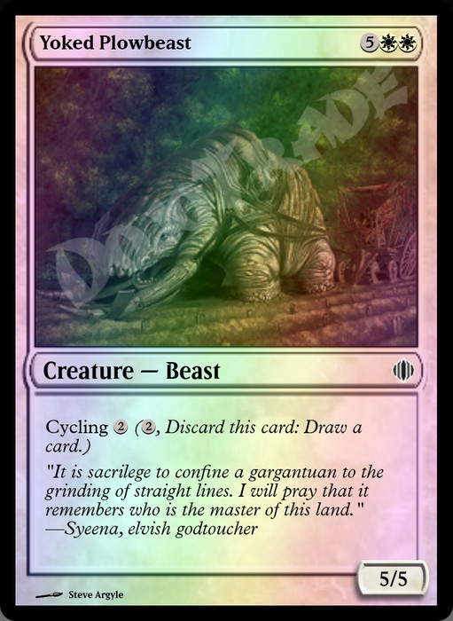 Yoked Plowbeast FOIL