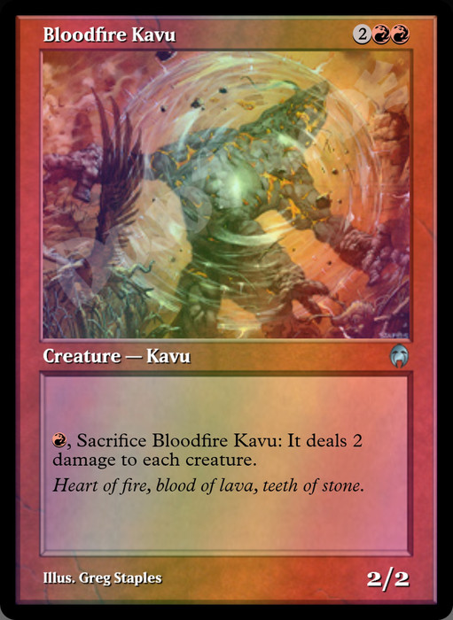 Bloodfire Kavu FOIL