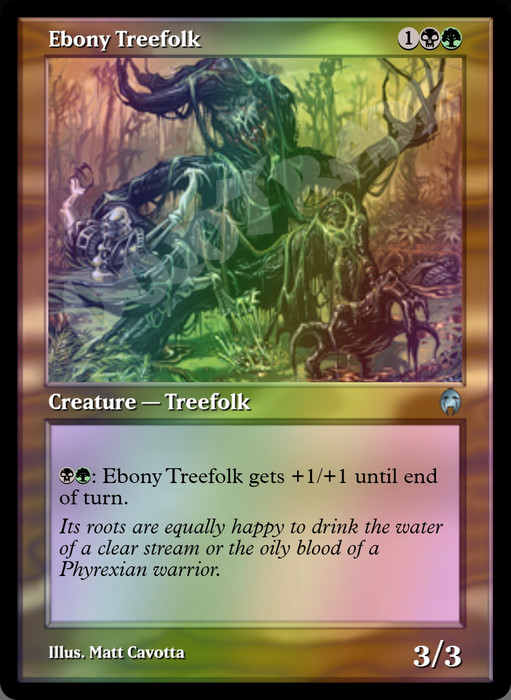 Ebony Treefolk FOIL