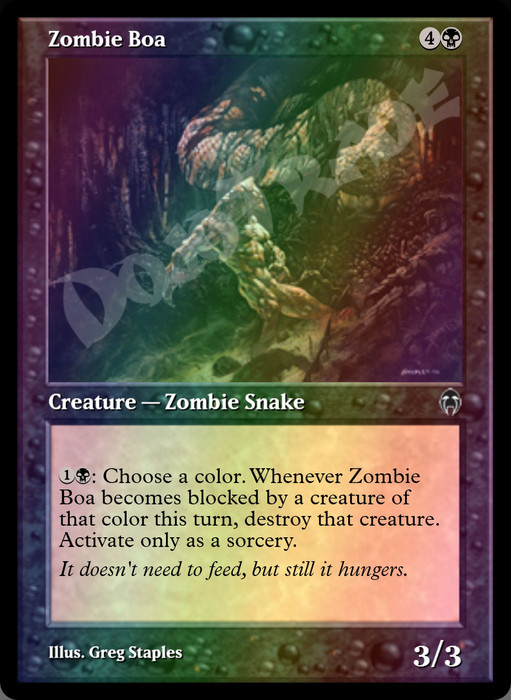 Zombie Boa FOIL