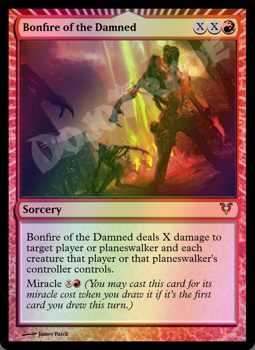 Bonfire of the Damned FOIL