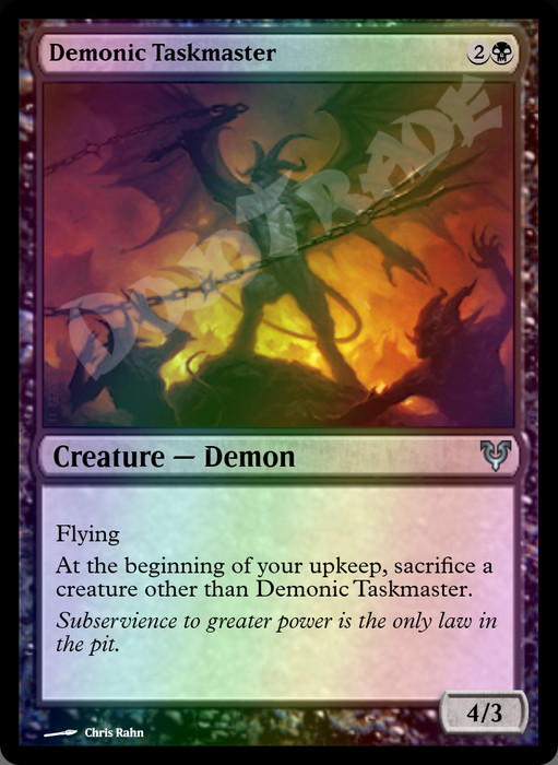 Demonic Taskmaster FOIL