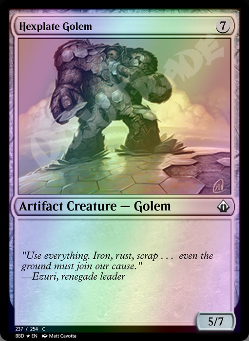 Hexplate Golem FOIL