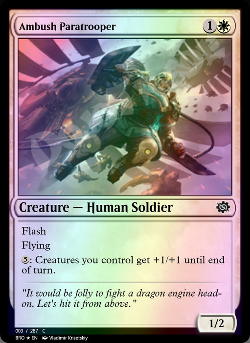 Ambush Paratrooper FOIL