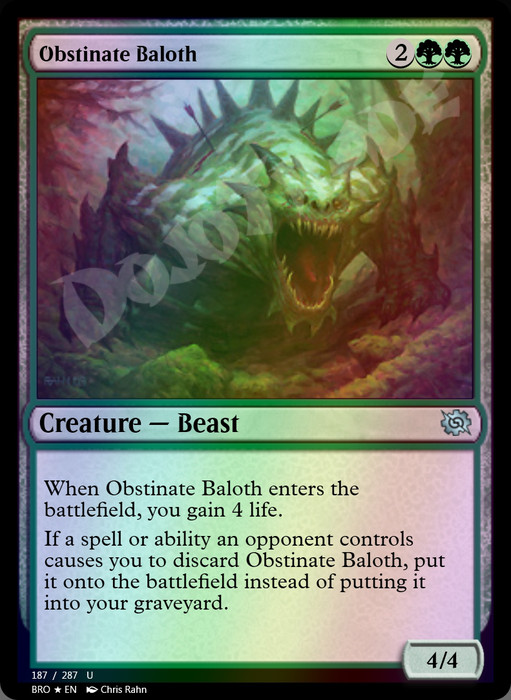 Obstinate Baloth FOIL