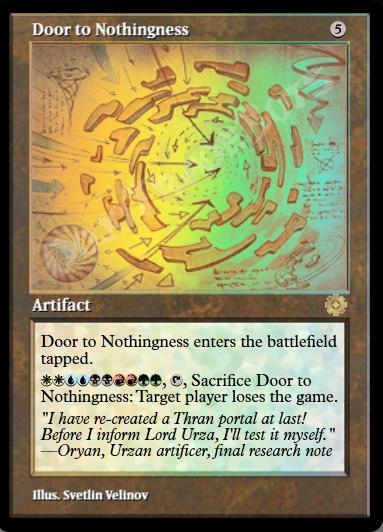 Door to Nothingness (Retro Schematics) FOIL