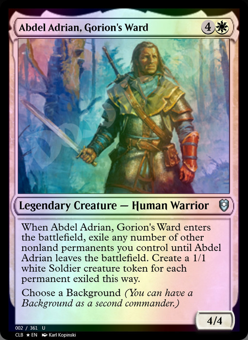 Abdel Adrian, Gorion's Ward FOIL