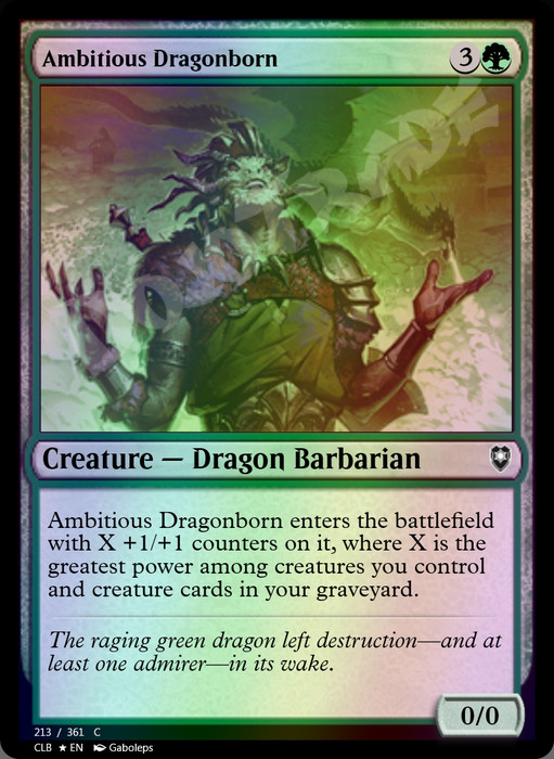 Ambitious Dragonborn FOIL