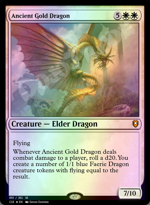 Ancient Gold Dragon FOIL