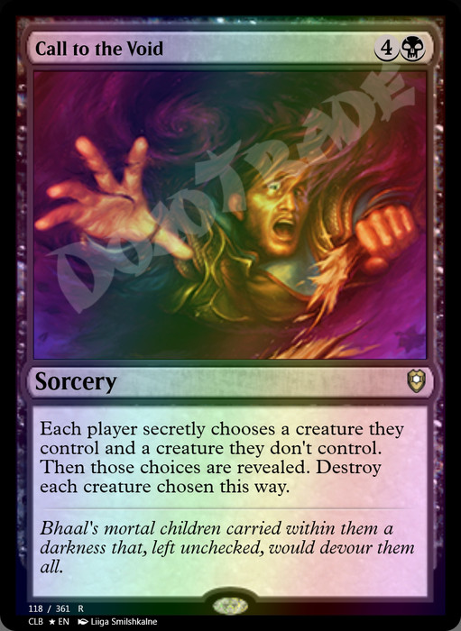Call to the Void FOIL