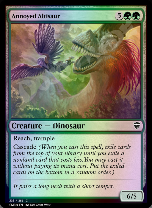 Annoyed Altisaur FOIL