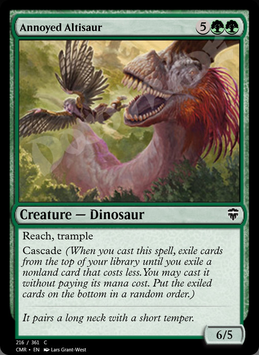 Annoyed Altisaur