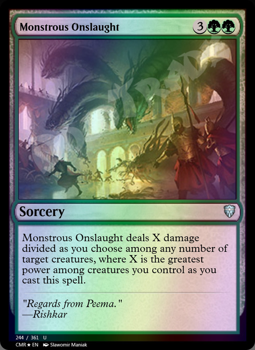 Monstrous Onslaught FOIL