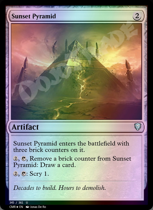 Sunset Pyramid FOIL