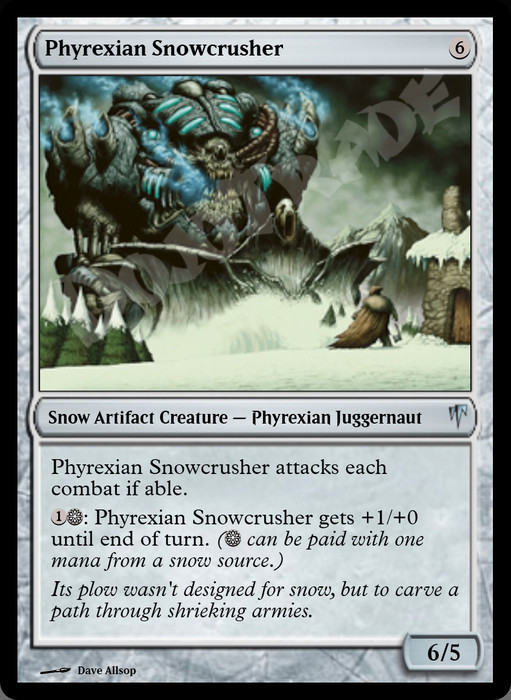 Phyrexian Snowcrusher