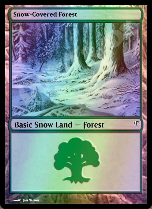 Snow-Covered Forest FOIL