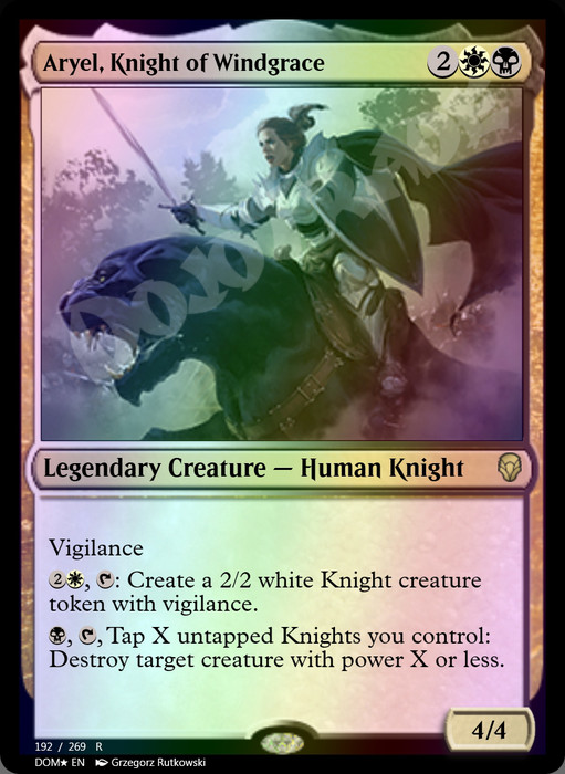 Aryel, Knight of Windgrace FOIL