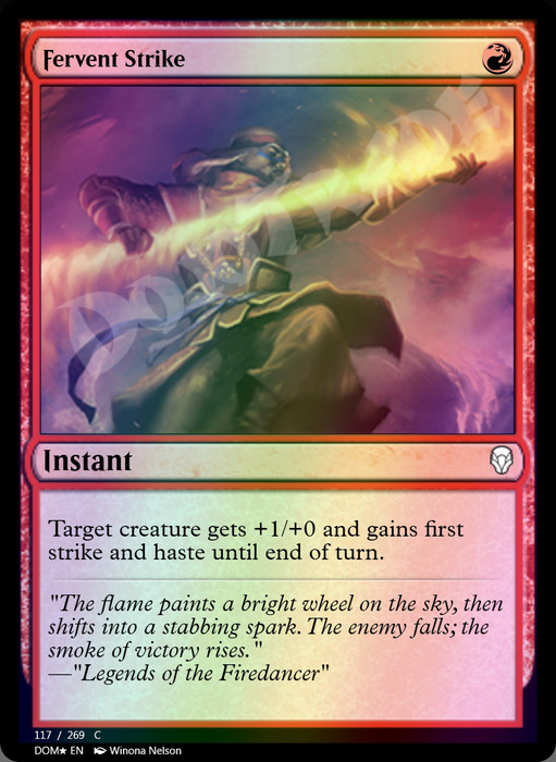 Fervent Strike FOIL