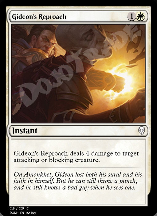 Gideon's Reproach