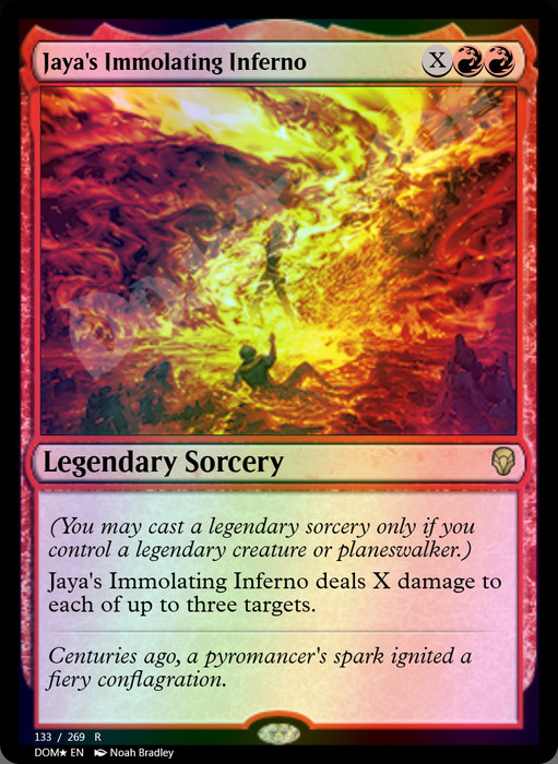 Jaya's Immolating Inferno FOIL