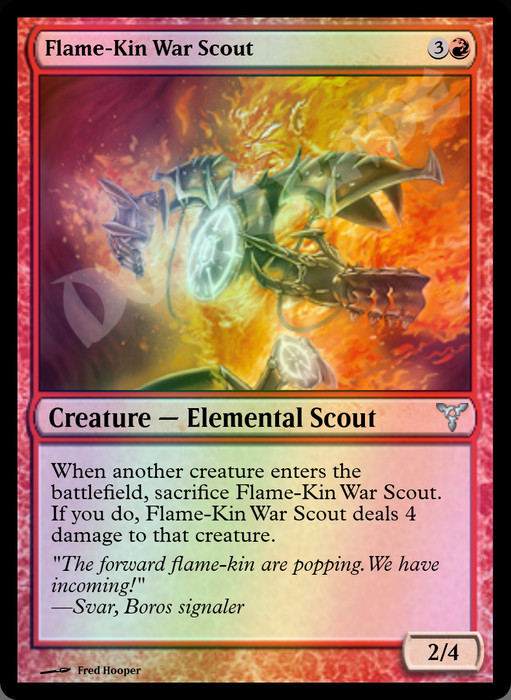 Flame-Kin War Scout FOIL