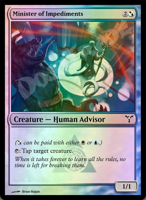 Minister of Impediments FOIL