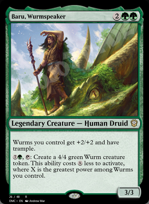 Baru, Wurmspeaker