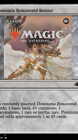 Dominaria Remastered Booster