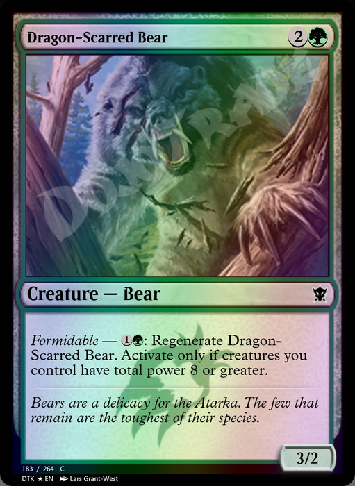 Dragon-Scarred Bear FOIL