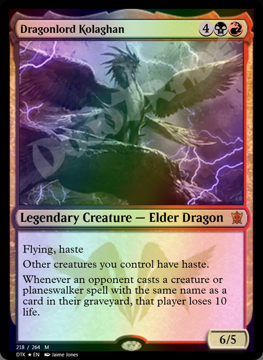 Dragonlord Kolaghan FOIL