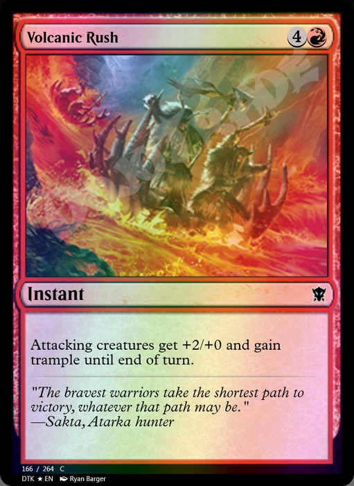 Volcanic Rush FOIL