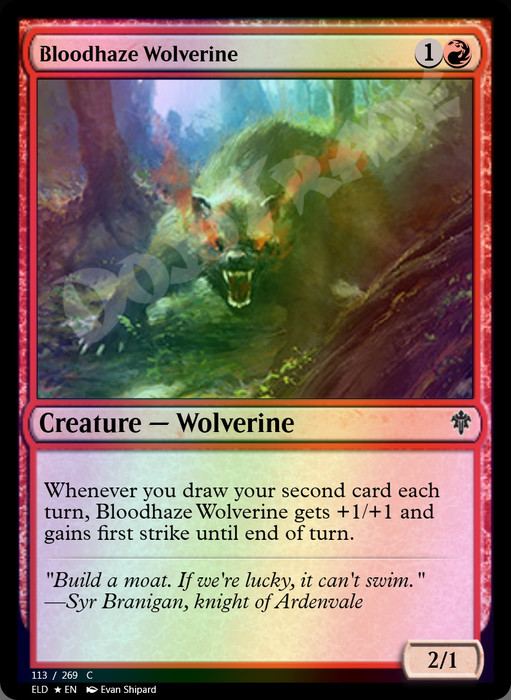 Bloodhaze Wolverine FOIL