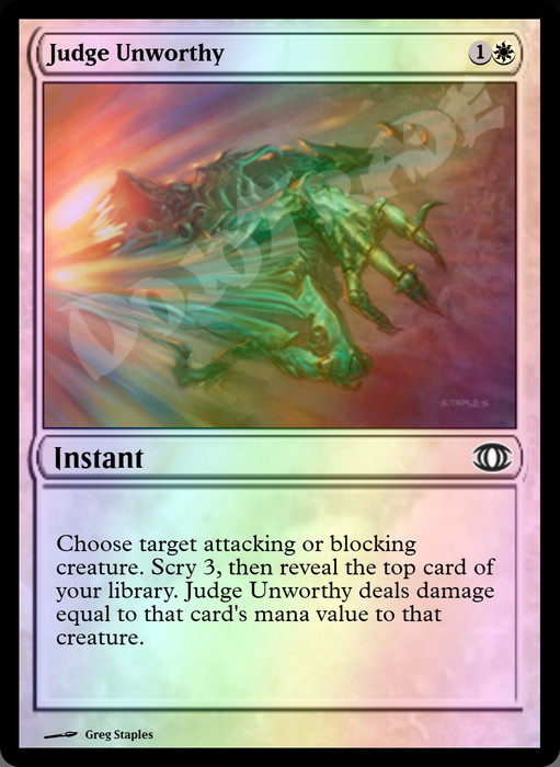 Judge Unworthy FOIL