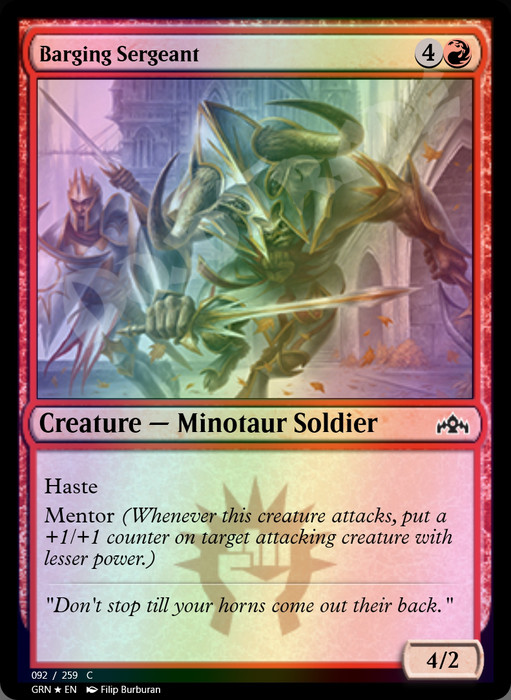 Barging Sergeant FOIL