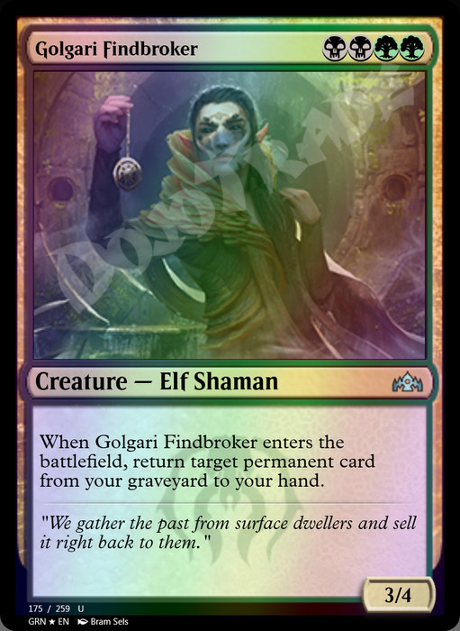 Golgari Findbroker FOIL