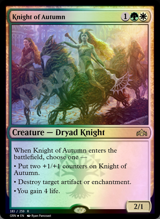 Knight of Autumn FOIL