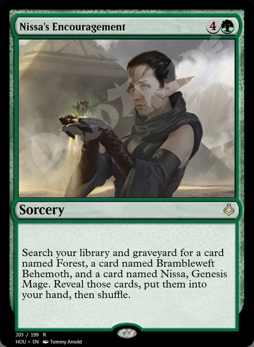 Nissa's Encouragement