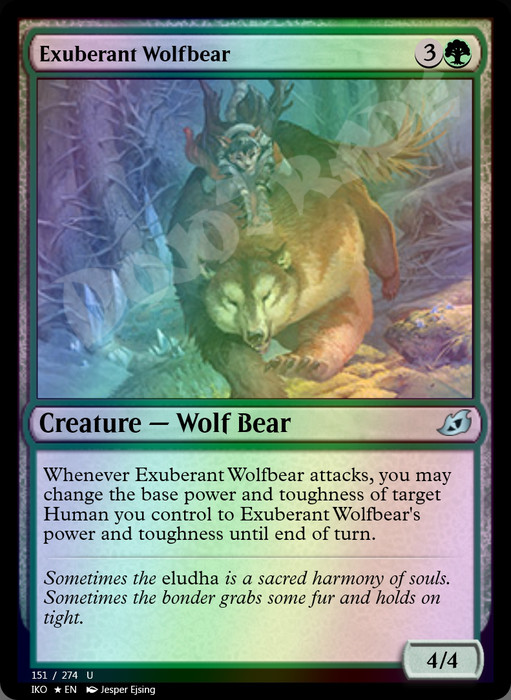 Exuberant Wolfbear FOIL