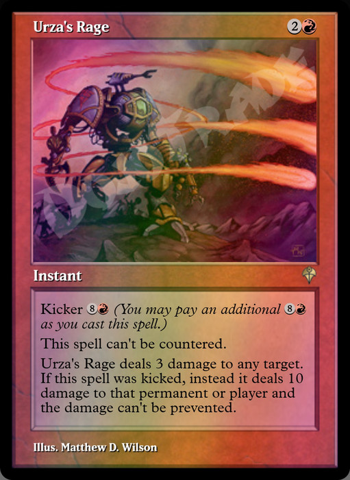 Urza's Rage FOIL